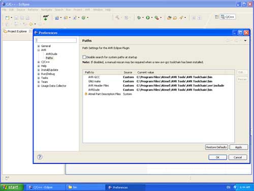 AVR Eclipse Plugin Installation