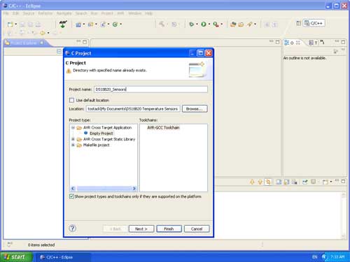 Setting up a new project in Eclipse