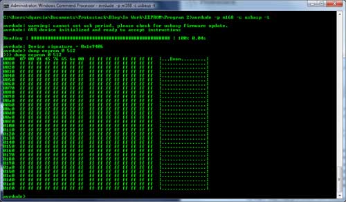 AVRdude terminal mode